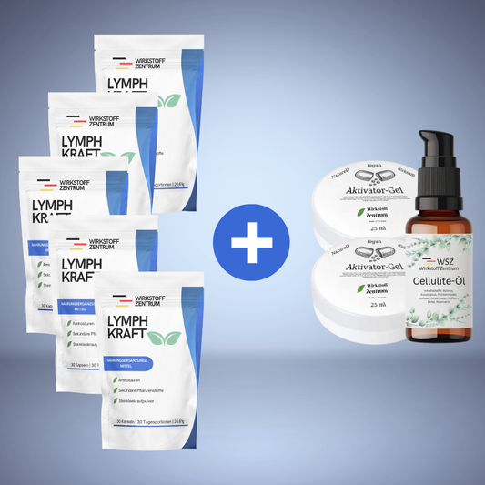 5x LymphKraft + GRATIS Rundum-Set